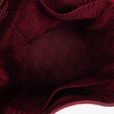 Petit sac seau en cuir bordeaux Must De Cartier