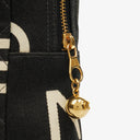 Chanel Black/White Logo Print Tote Bag