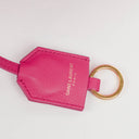 Yves Saint Laurent Pink Smooth Calfskin Leather Monogram Cabas Bag
