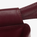 Petit sac seau en cuir bordeaux Must De Cartier