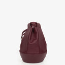 Petit sac seau en cuir bordeaux Must De Cartier
