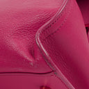 Yves Saint Laurent Pink Smooth Calfskin Leather Monogram Cabas Bag
