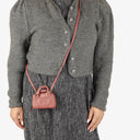 Loewe Micro Mini Amazona Dusty Rose Leather Bag