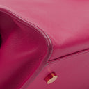 Yves Saint Laurent Pink Smooth Calfskin Leather Monogram Cabas Bag