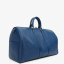 Louis Vuitton Keepall 45 Blue EPI Leather Travel Bag