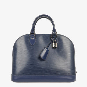Louis Vuitton Alma PM Indigo EPI Leather Handbag