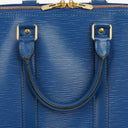 Louis Vuitton Keepall 45 Blue EPI Leather Travel Bag