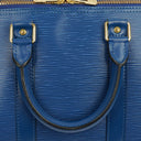 Louis Vuitton Keepall 45 Blue EPI Leather Travel Bag