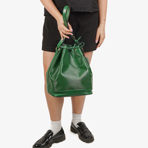 Louis Vuitton Noe Grande GM Green EPI Leather Shoulder Bag