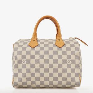 Louis Vuitton Speedy 25 Damier Azur Coated Canvas Handbag