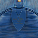 Louis Vuitton Keepall 45 Blue EPI Leather Travel Bag
