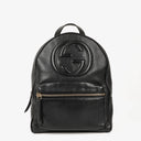 Gucci Soho Chain Black Pebbled Calfskin Backpack