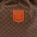 Celine Vintage Macadam Triomphe Drawstring Bucket Bag