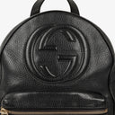 Gucci Soho Chain Black Pebbled Calfskin Backpack