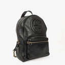 Gucci Soho Chain Black Pebbled Calfskin Backpack