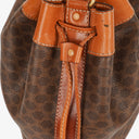 Celine Vintage Macadam Triomphe Drawstring Bucket Bag