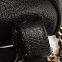 Gucci Soho Chain Black Pebbled Calfskin Backpack