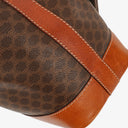 Celine Vintage Macadam Triomphe Drawstring Bucket Bag