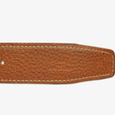 Ceinture Hermes Togo noire/dorée 30mm H taille 85