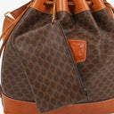 Celine Vintage Macadam Triomphe Drawstring Bucket Bag