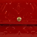 Louis Vuitton Sarah Rouge Red Monogram Vernis Wallet