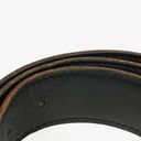 Ceinture Hermes Togo noire/dorée 30mm H taille 85