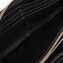 Prada Black Nylon Bow Zip-Around Long Wallet