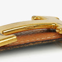 Ceinture Hermes Togo noire/dorée 30mm H taille 85