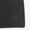 Louis Vuitton Pochette Accessoires Black EPI Leather Clutch Handbag