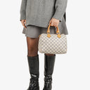 Louis Vuitton Speedy 25 Damier Azur Coated Canvas Handbag