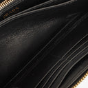 Prada Black Nylon Bow Zip-Around Long Wallet