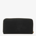 Prada Black Nylon Bow Zip-Around Long Wallet