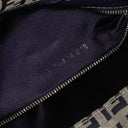 Fendi FF Navy Zucchino Baguette