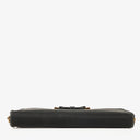 Prada Black Nylon Bow Zip-Around Long Wallet