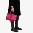 Yves Saint Laurent Pink Smooth Calfskin Leather Monogram Cabas Bag