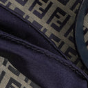 Fendi FF Navy Zucchino Baguette