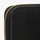 Prada Black Nylon Bow Zip-Around Long Wallet