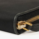 Prada Black Nylon Bow Zip-Around Long Wallet