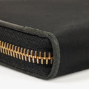 Prada Black Nylon Bow Zip-Around Long Wallet
