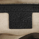 Gucci Black Pebbled Leather Soho Tassel Top Handle Bag