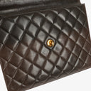 Chanel CC Maxi Logo Dark Brown Briefcase