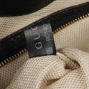 Gucci Black Pebbled Leather Soho Tassel Top Handle Bag