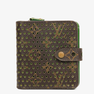 Louis Vuitton Monogram Canvas Perforated Green Compact Zip Wallet&nbsp;