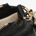 Gucci Black Pebbled Leather Soho Tassel Top Handle Bag