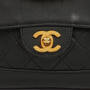 Chanel Classic Single Flap Bag Black Quilted Lambskin With 24K Gold-Plated Hardware