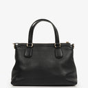 Gucci Black Pebbled Leather Soho Tassel Top Handle Bag