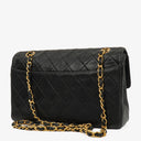 Chanel Classic Single Flap Bag Black Quilted Lambskin With 24K Gold-Plated Hardware