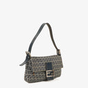 Fendi FF Navy Zucchino Baguette
