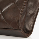 Chanel CC Maxi Logo Dark Brown Briefcase