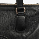 Gucci Black Pebbled Leather Soho Tassel Top Handle Bag